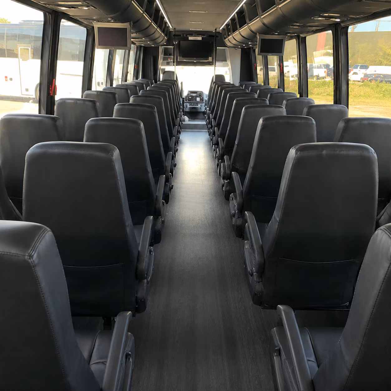 irvine 28 passenger minibus inside