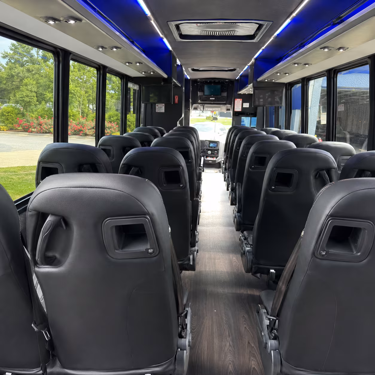 irvine 30 passenger minibus inside