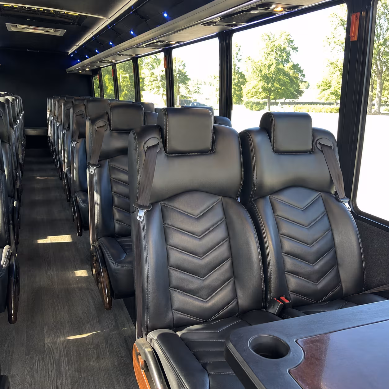 irvine 35 passenger minibus inside
