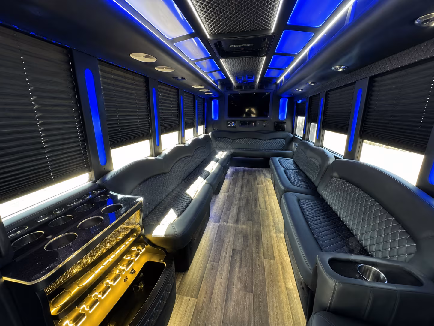 irvine area concert event venues party bus rental