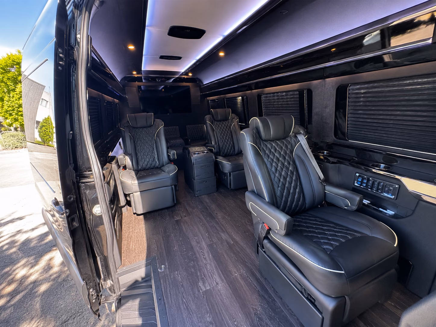 irvine long distance transportation onboard seating