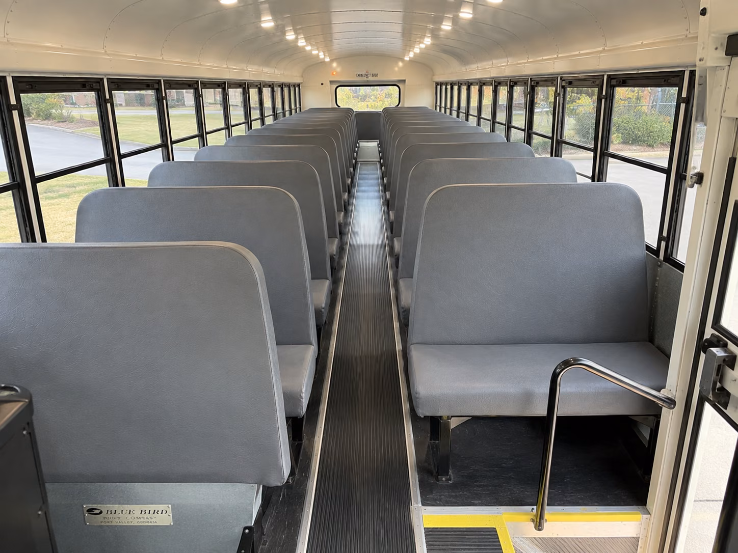 irvine school bus inside