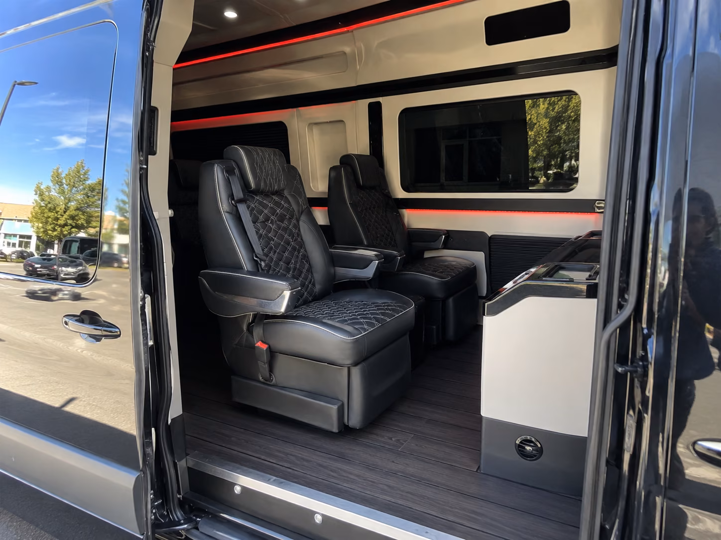 irvine sprinter van with driver interior