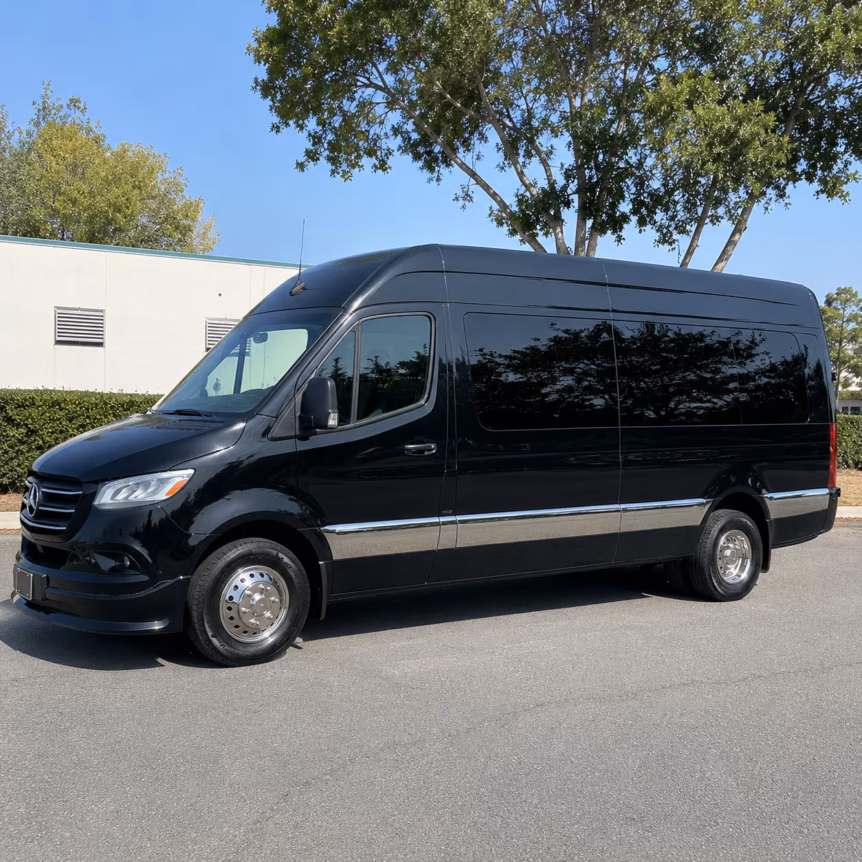 irvine sprinter van with driver